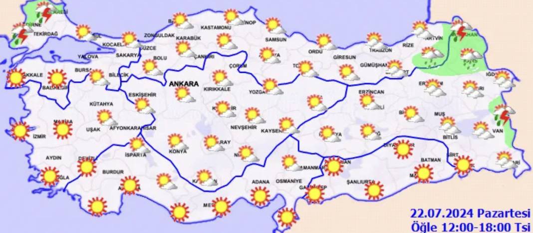 Bunaltıcı sıcaklar devam ediyor! Meteoroloji yeni raporu paylaştı! 2